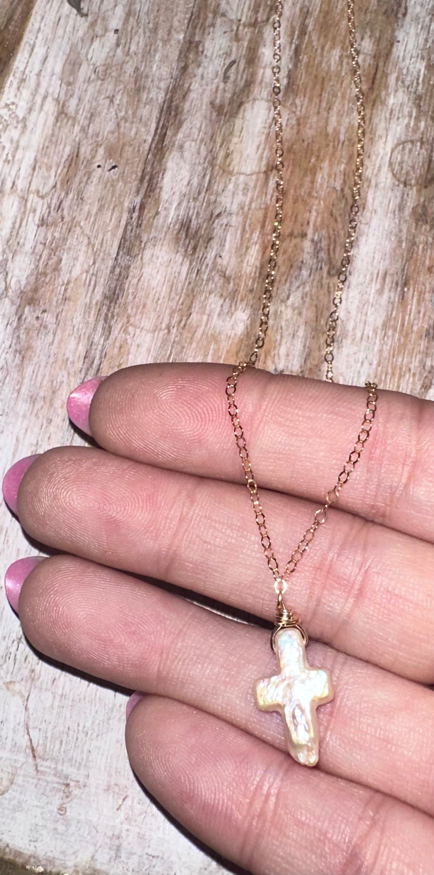 14K Gold Filled cross necklace