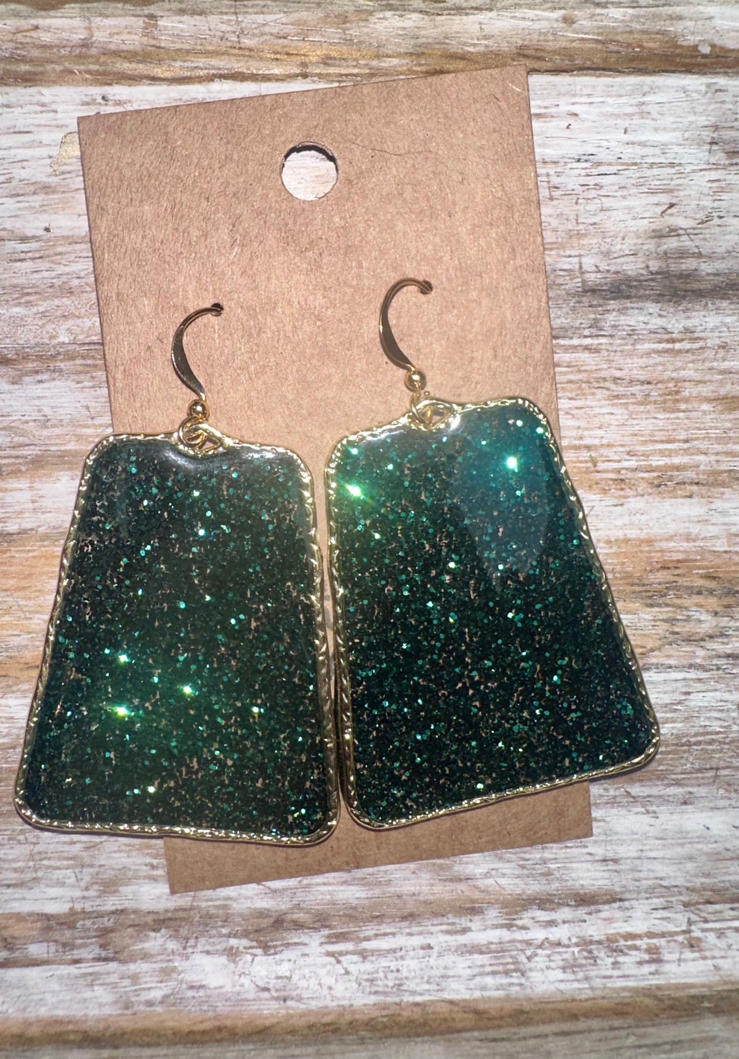 Glitter resin hoops