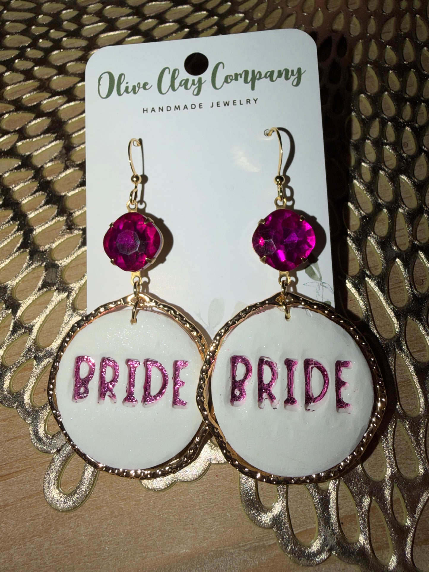 Bride Clay earrings