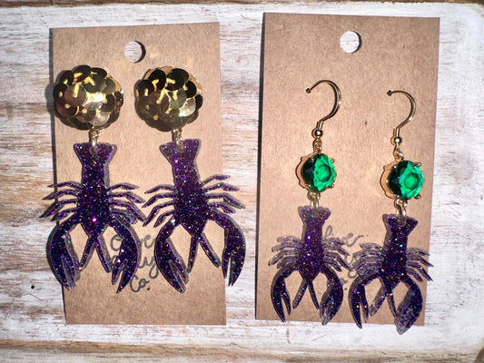 crawfish earrings