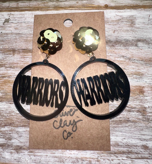 Warriors earrings