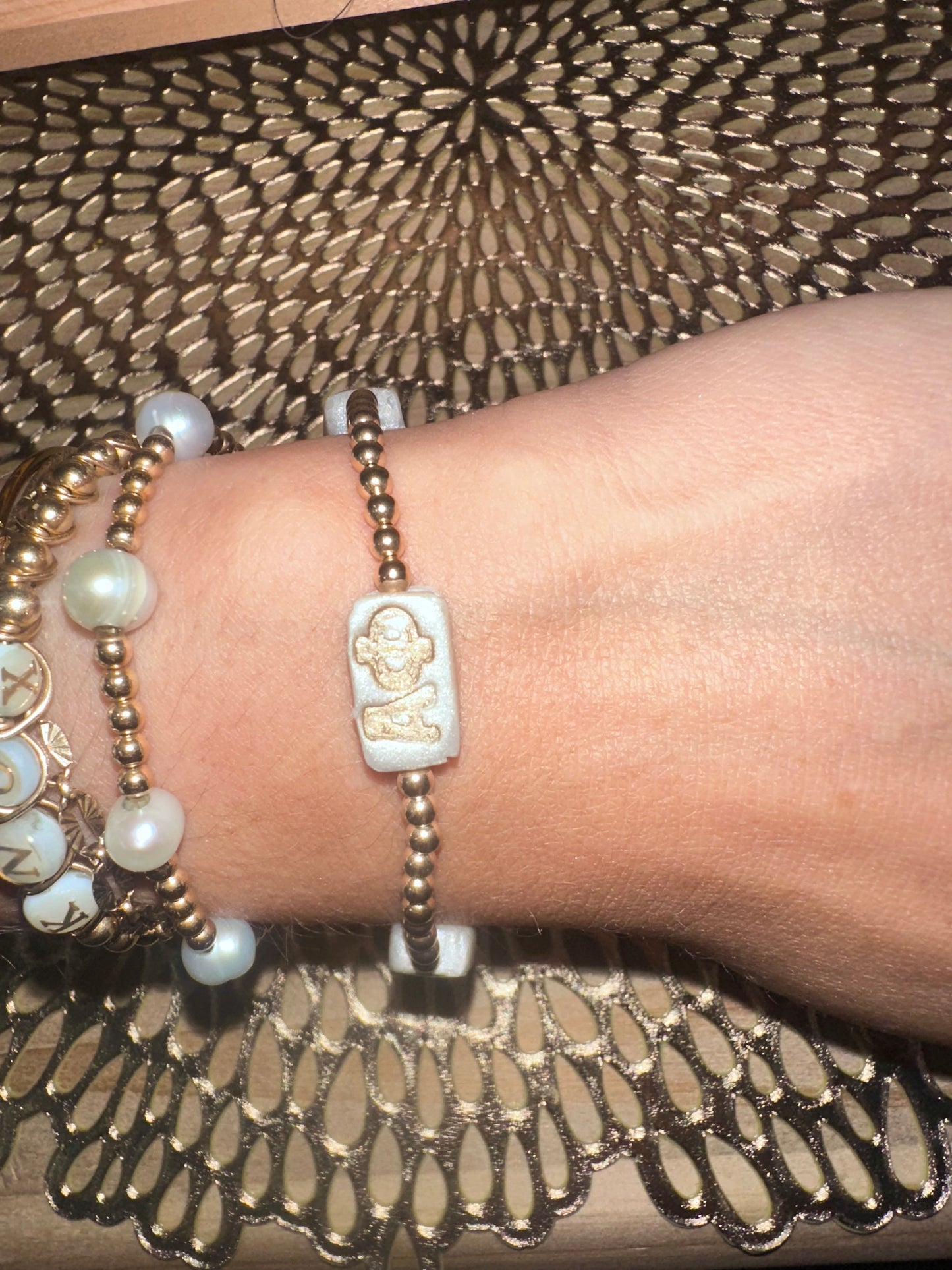 Alpha phi stretchy bracelet