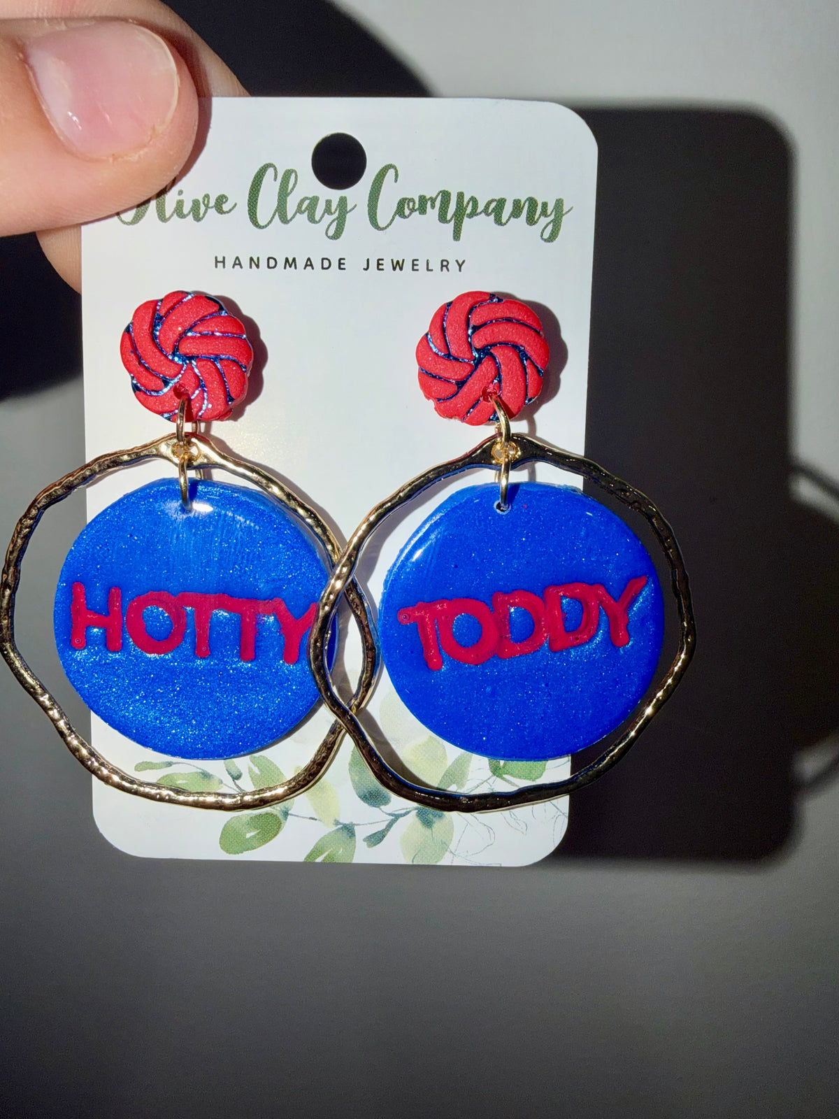 Hotty toddy clay Earrings