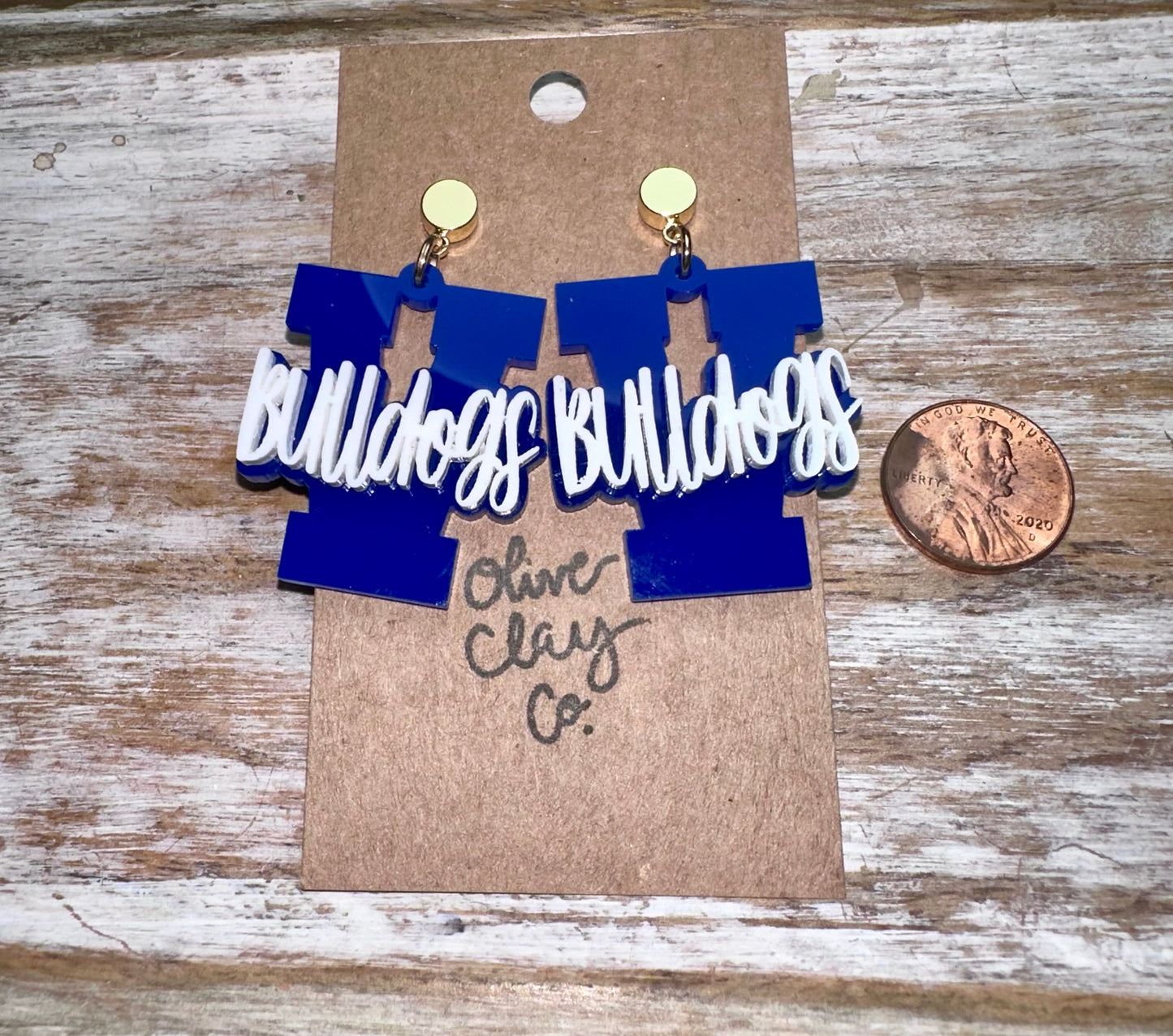 Vancleave Bulldogs earrings