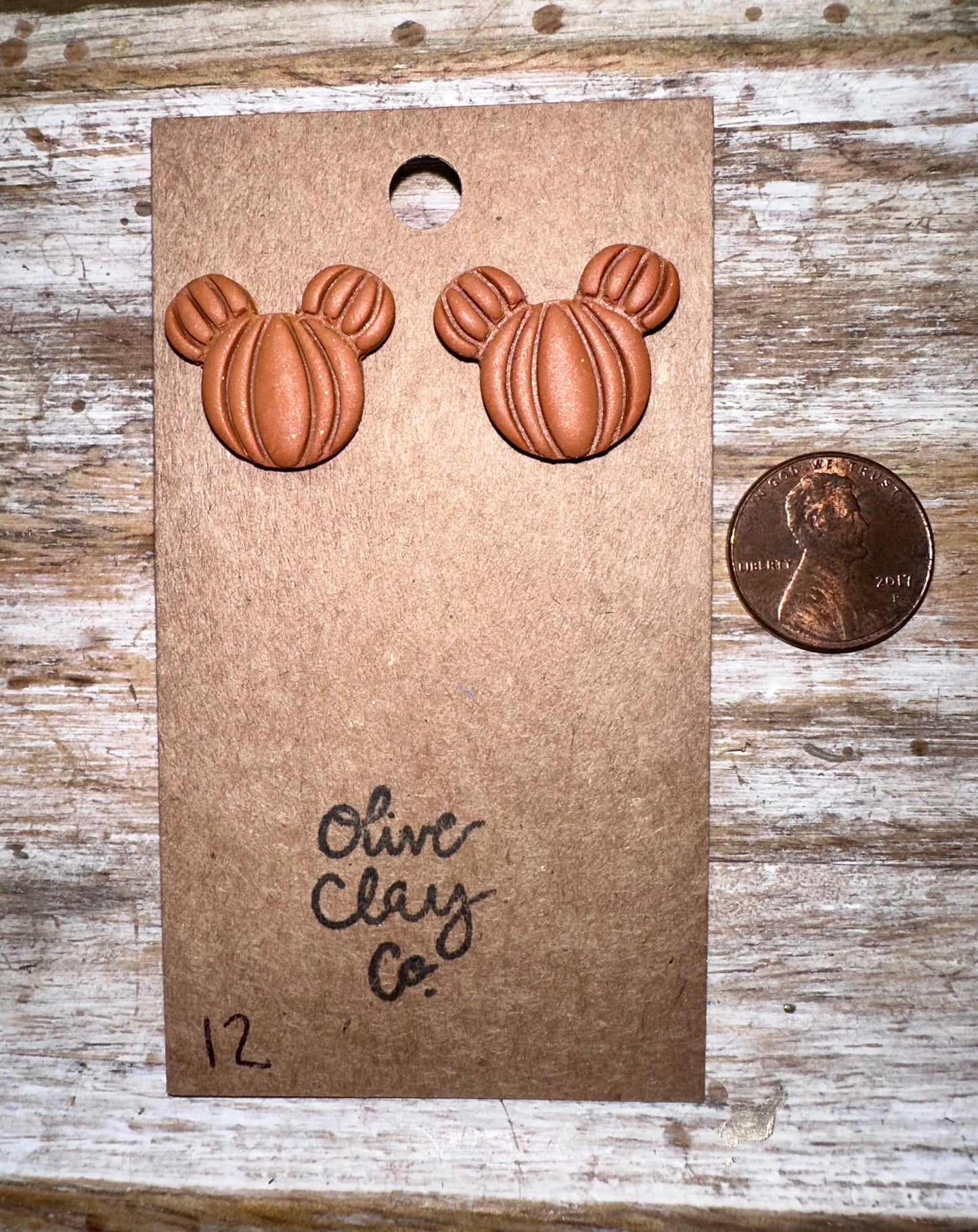 Mouse stud earrings