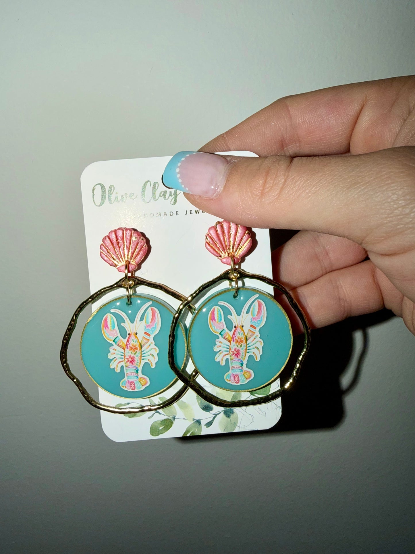 Acrylic and clay earrings