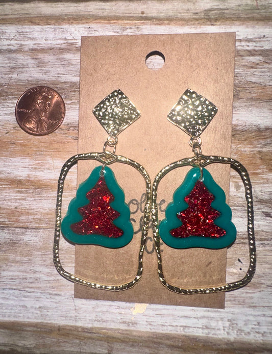 Christmas tree hoops