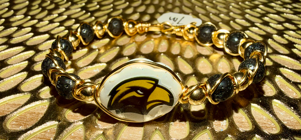 Eagles wire bracelet