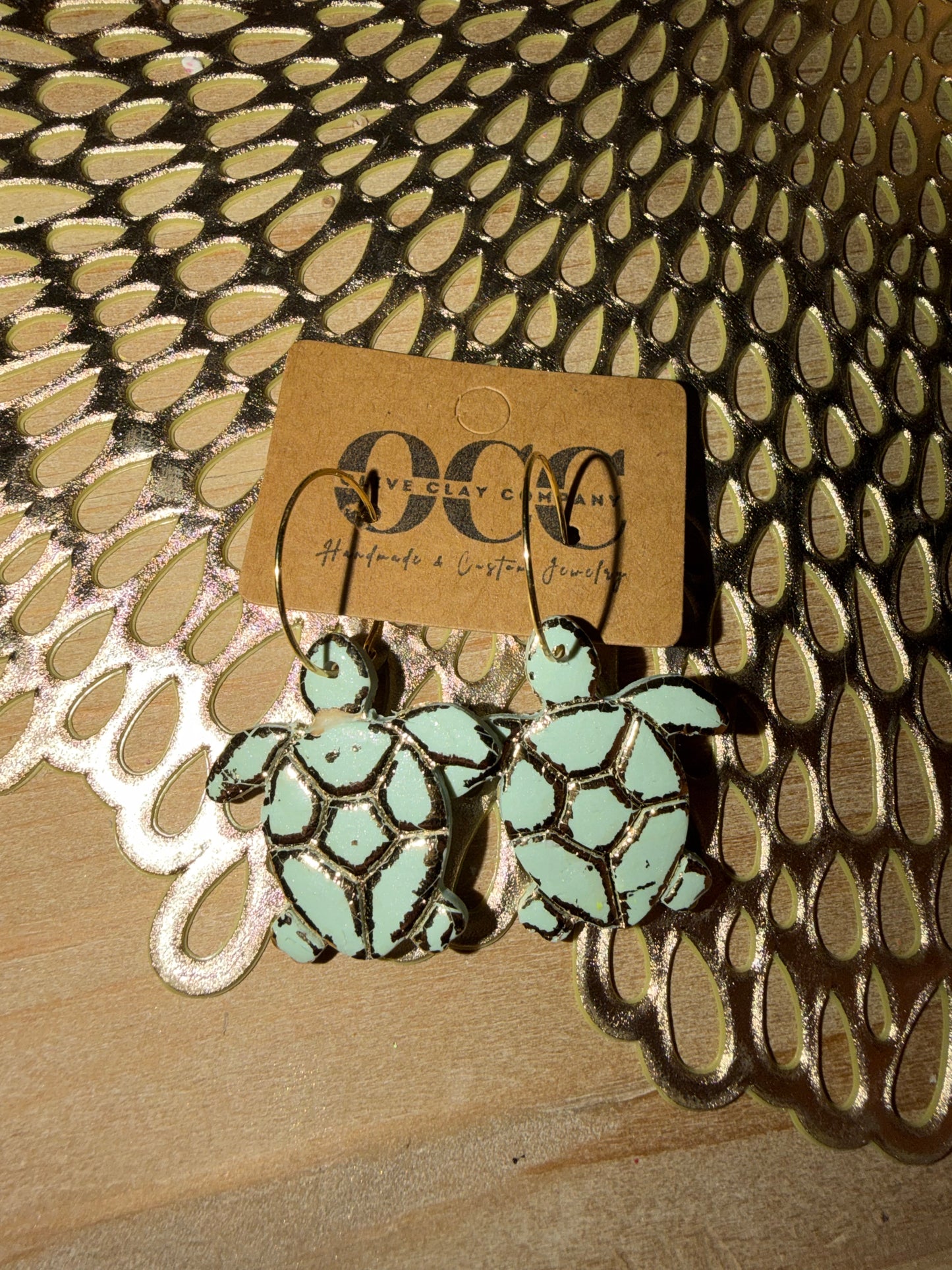 Sea Turtle Clay Dangles