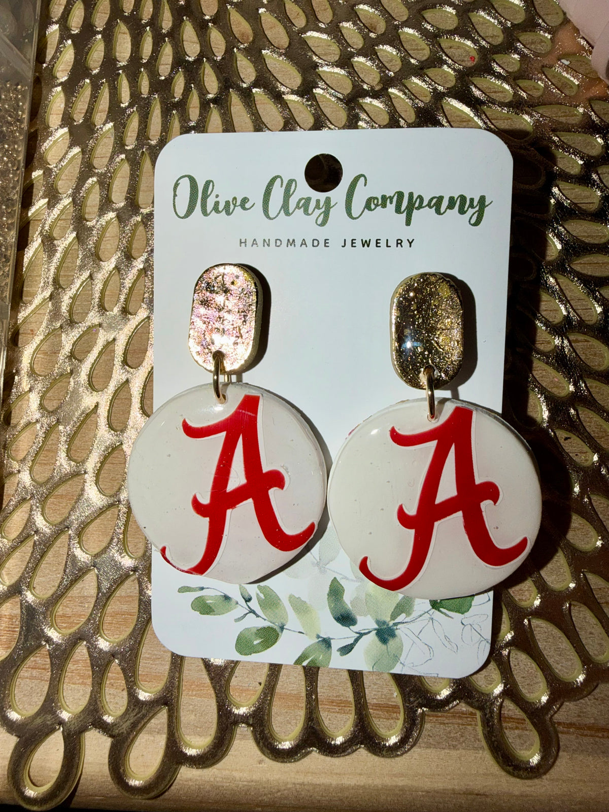 Alabama clay earrings