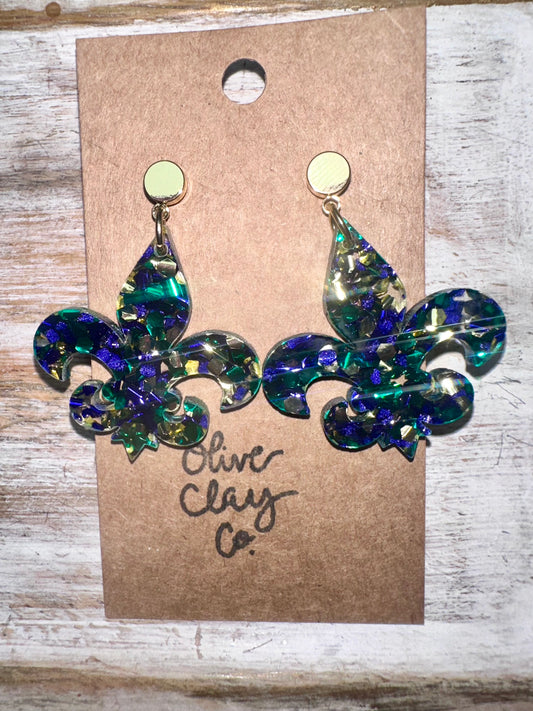 Fleur de lis earrings