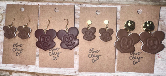 Mouse ice cream sandwich earrings