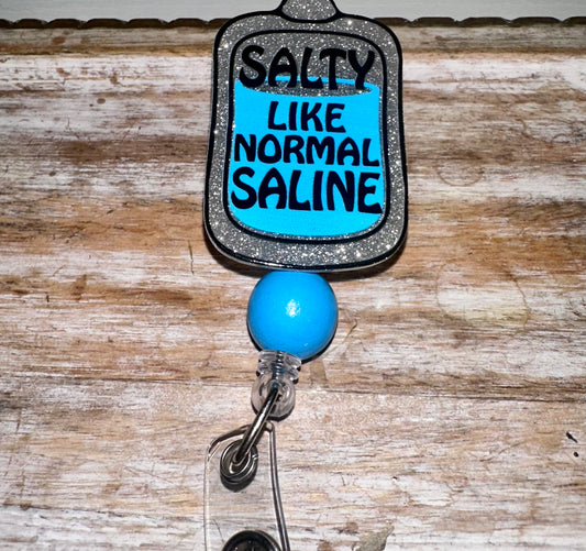 Salty badge reel - alligator clip