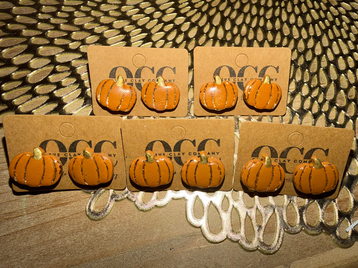 Pumpkin studs