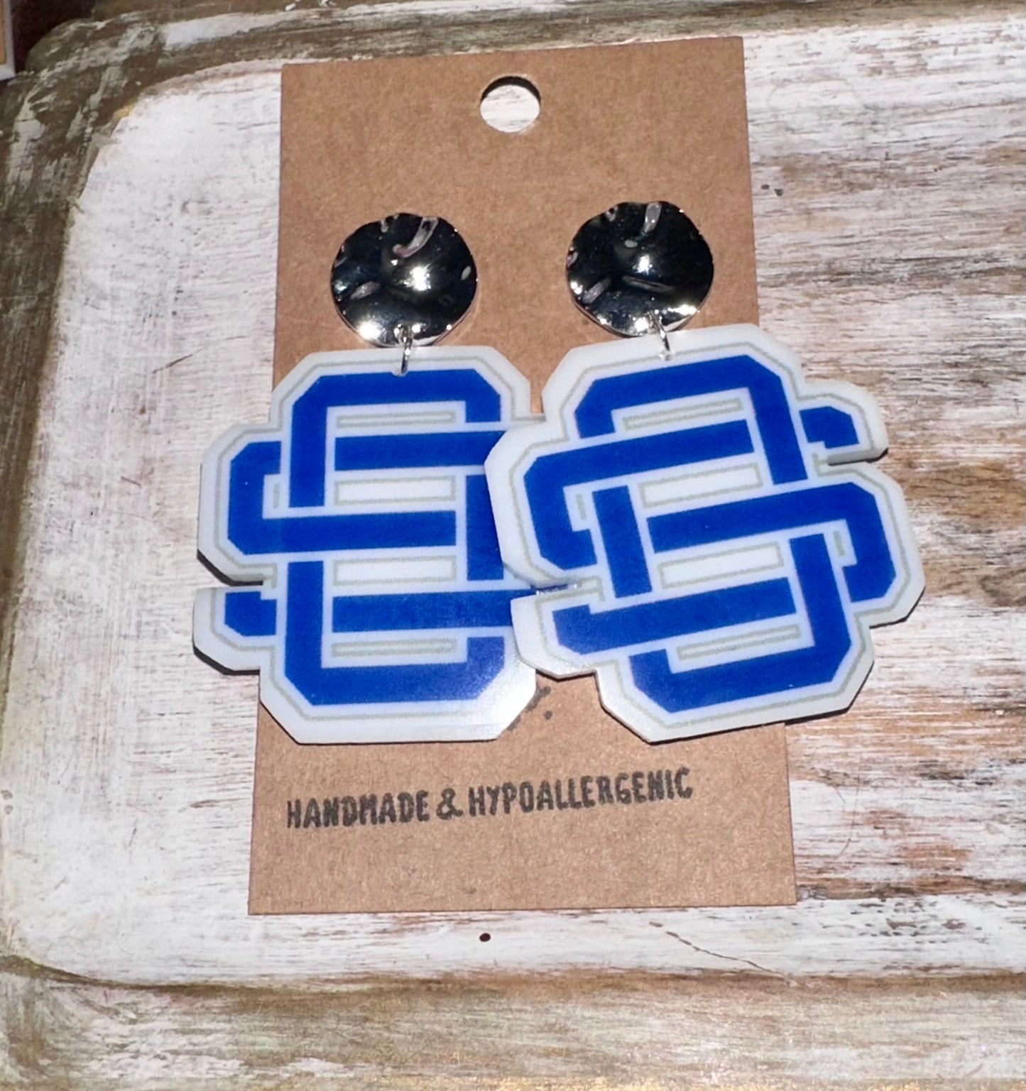 Large OS logo earrings