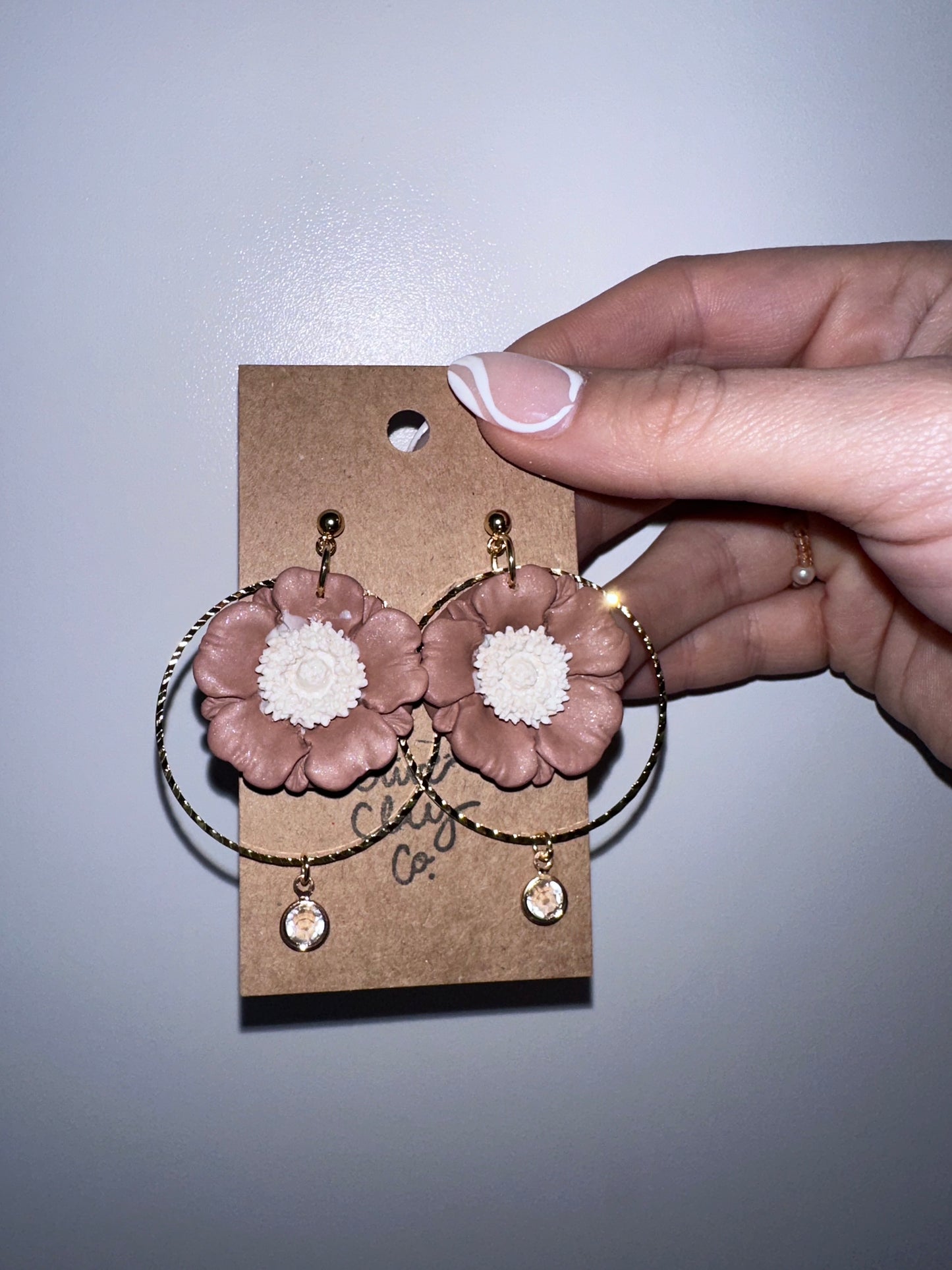 Poppy flower hoops