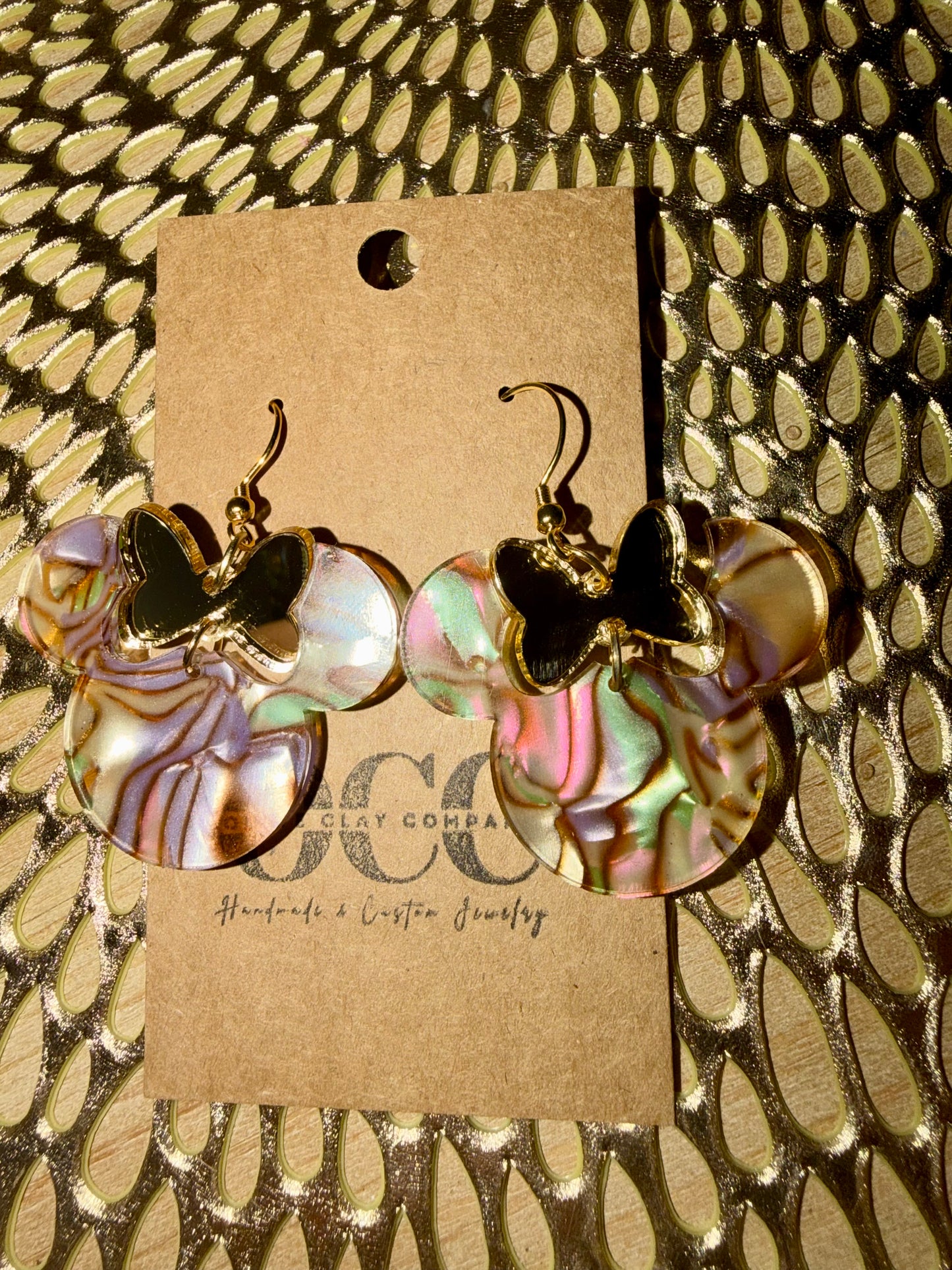 Mouse acrylic earrings