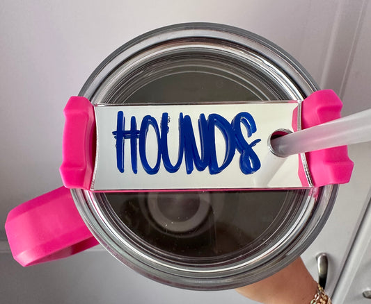 Hounds 40oz tumbler tag