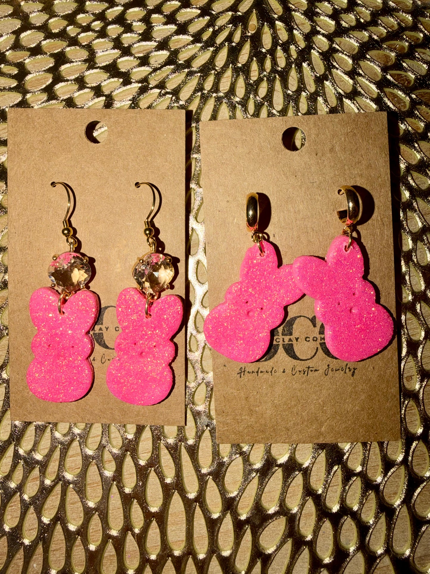 Clay peep dangles