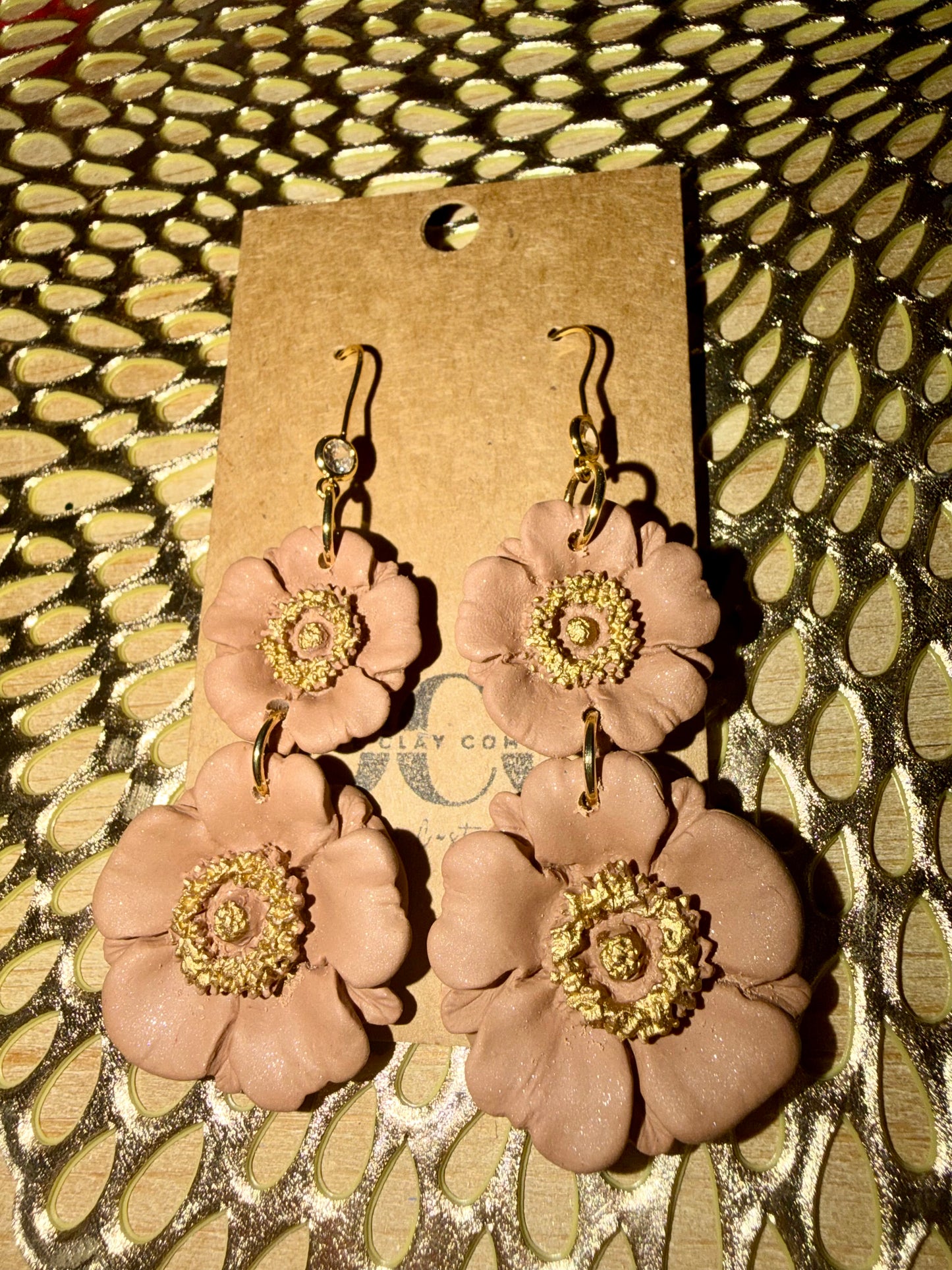 Poppy flower hoops