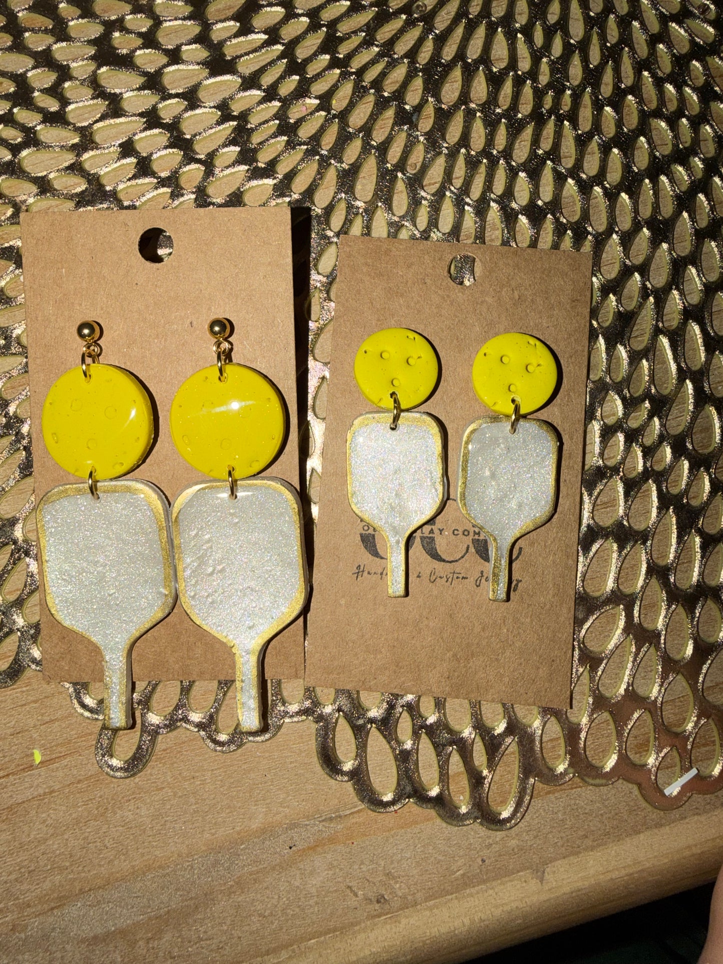 Pickle ball earrings (smaller pair)