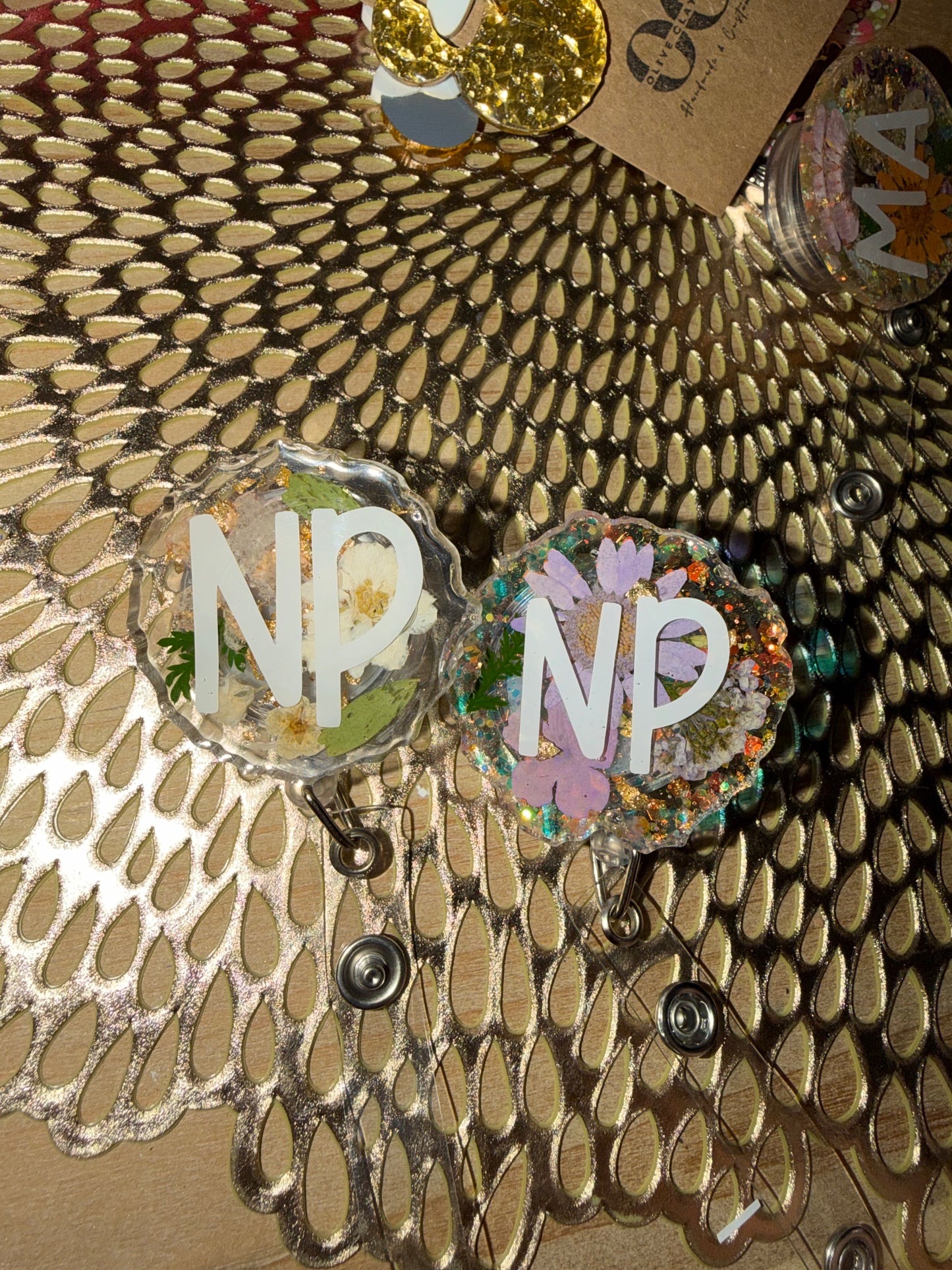 NP badge reel - alligator clip