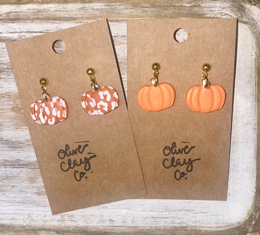 Small pumpkin dangles