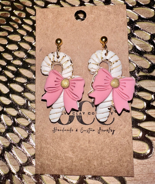 Candy cane earrings