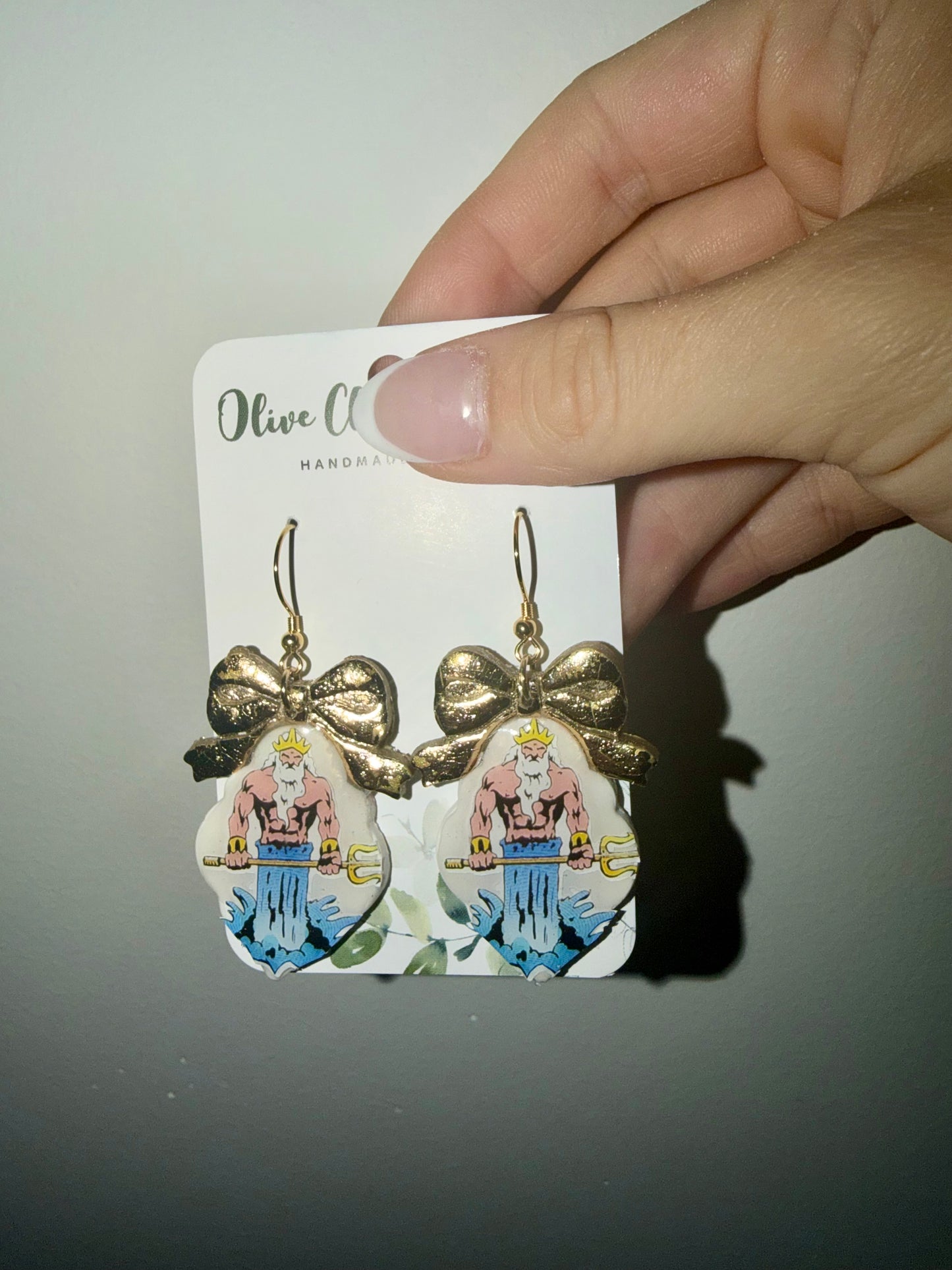 Gulfport Sea King clay Earrings
