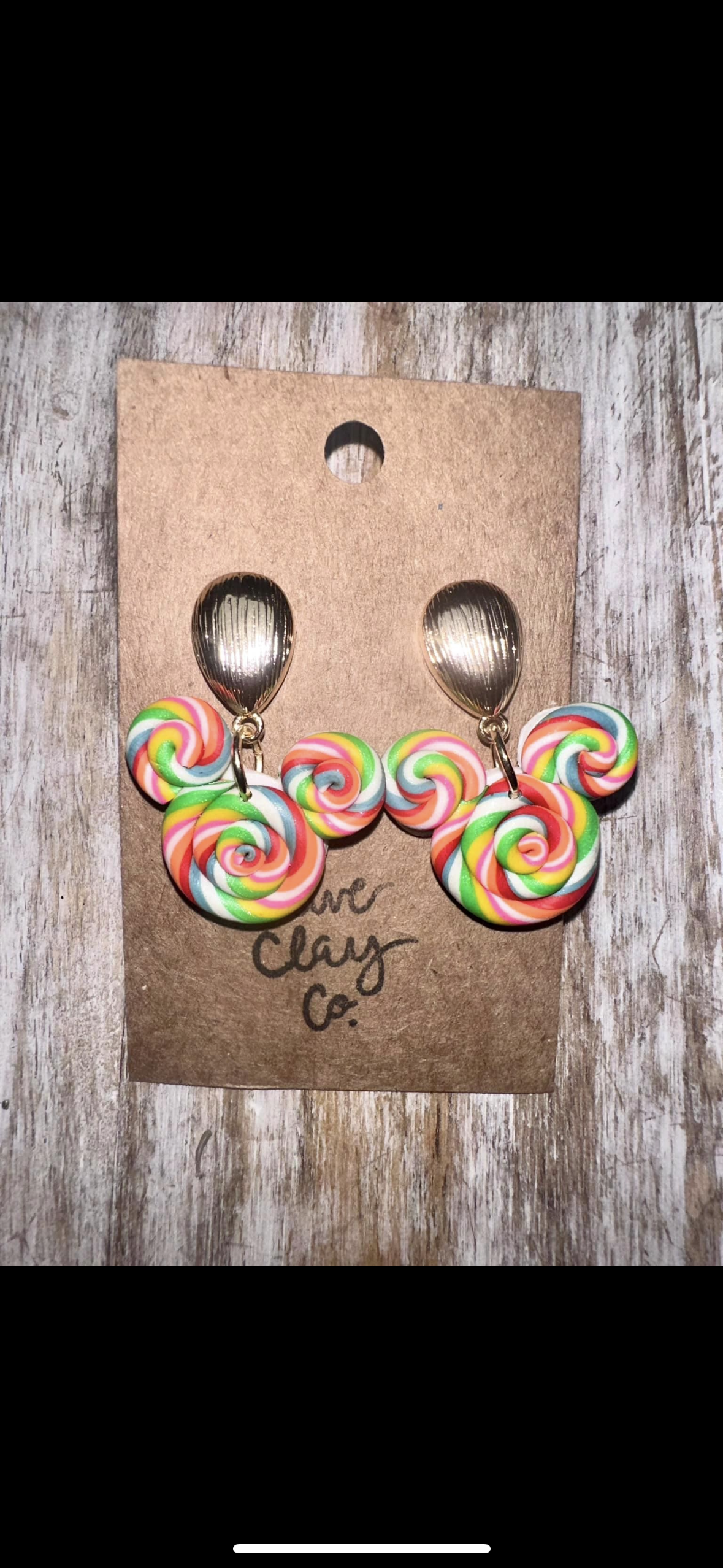 Lollipop Minnie earrings