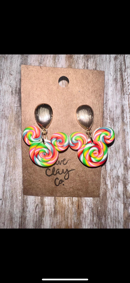 Lollipop Minnie earrings