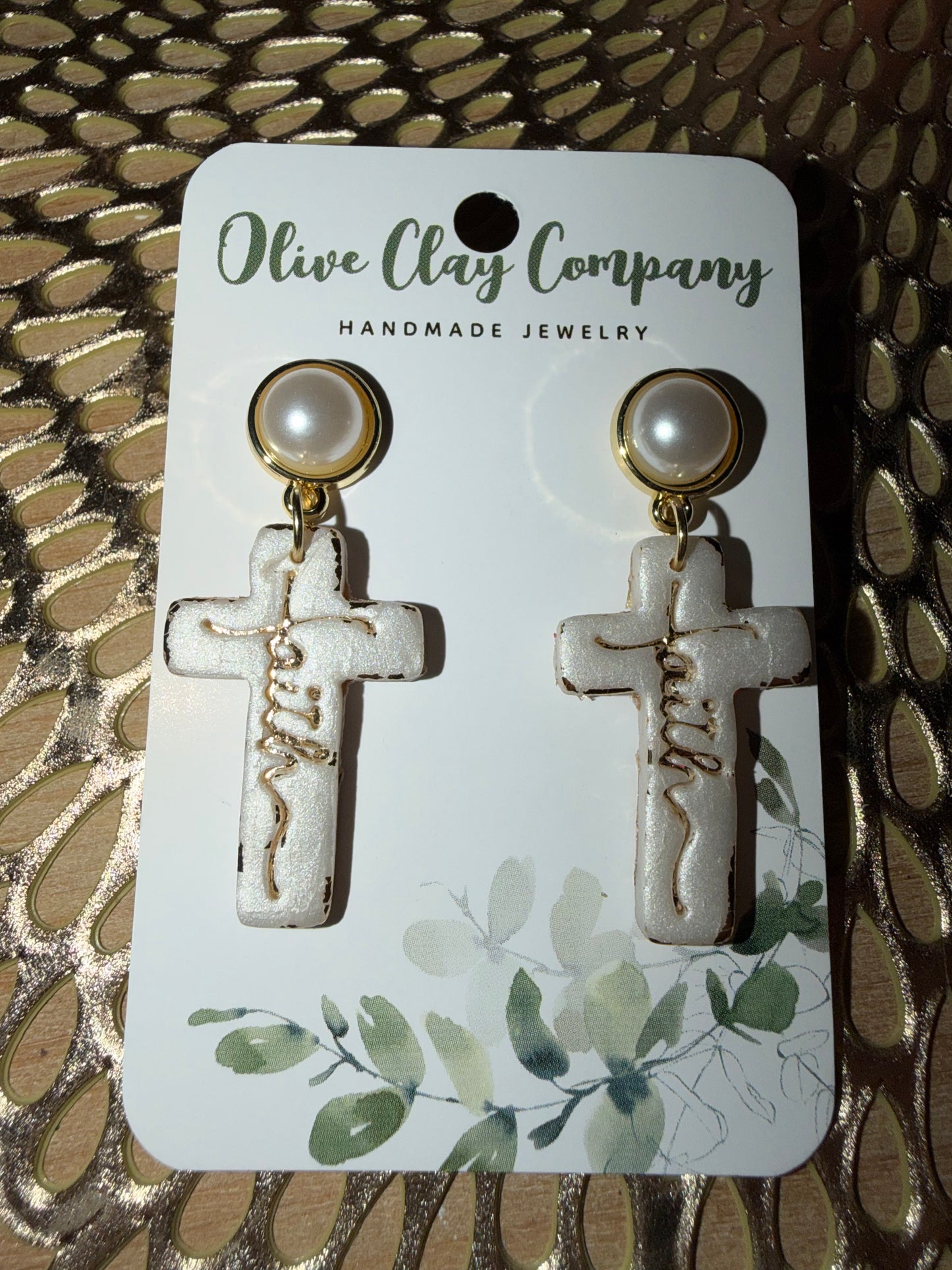 Cross faith earrings