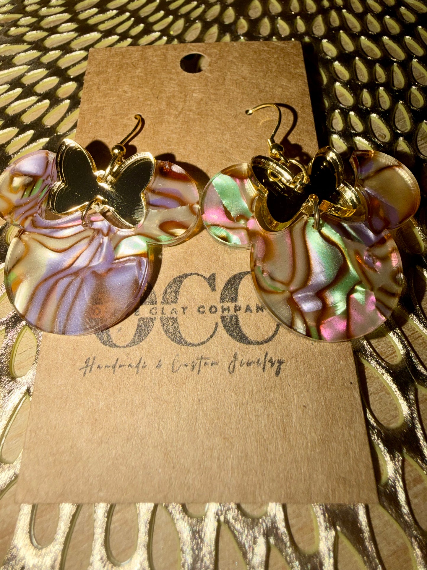 Mouse acrylic earrings