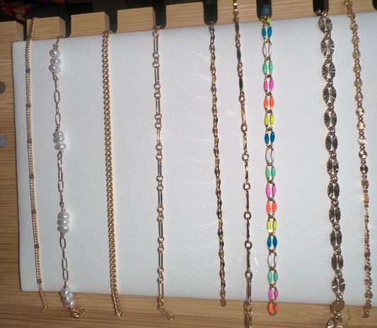 Permanent Jewelry Chain options- Sterling Silver, Rose Gold, Gold Filled