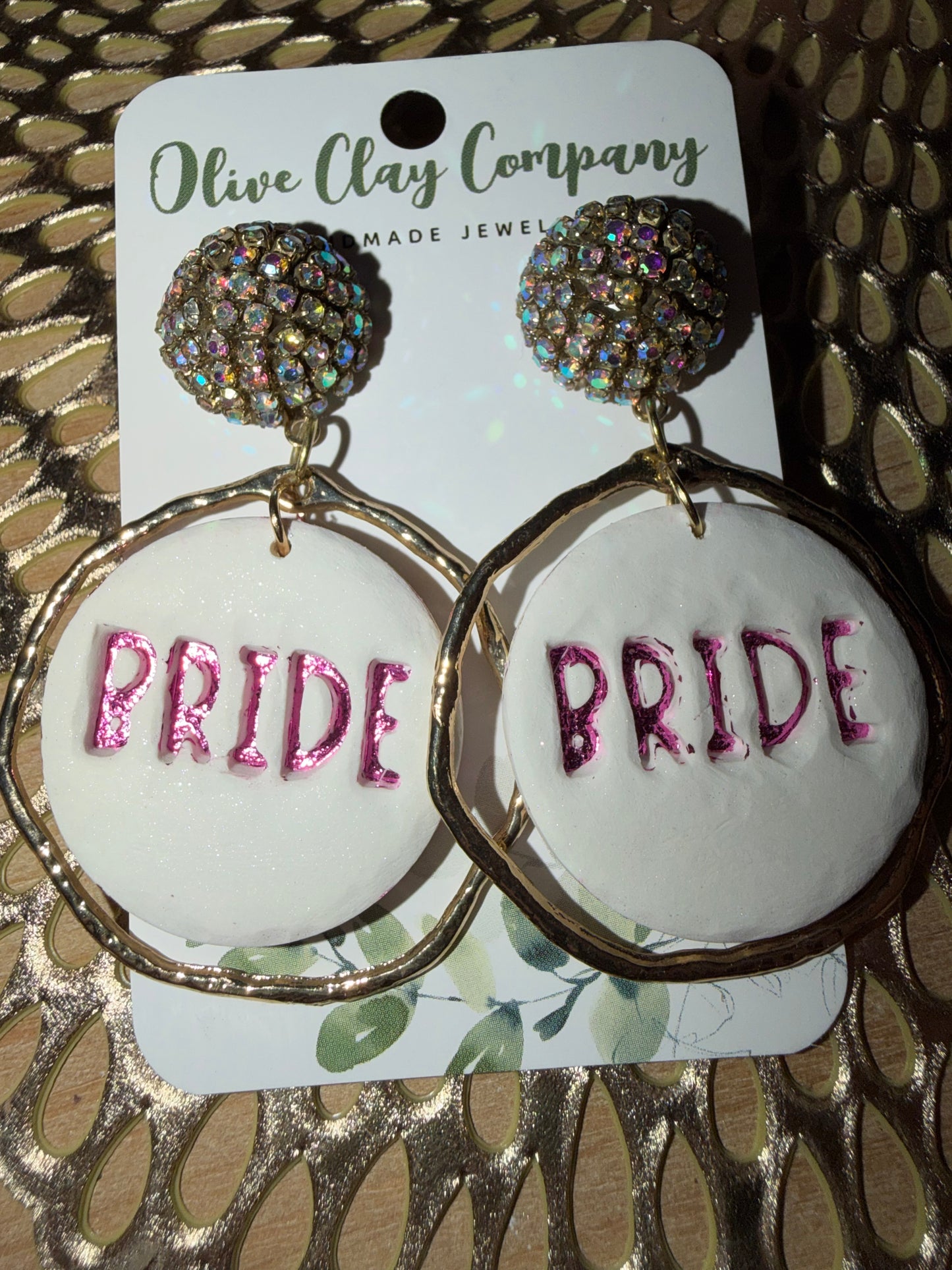 Bride Clay earrings