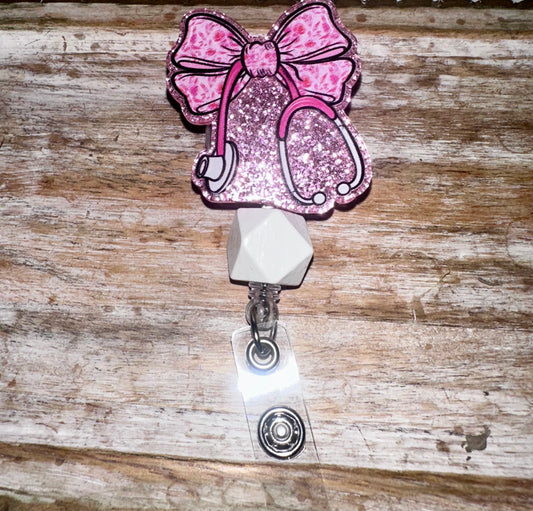 Stethoscope badge reel - alligator clip