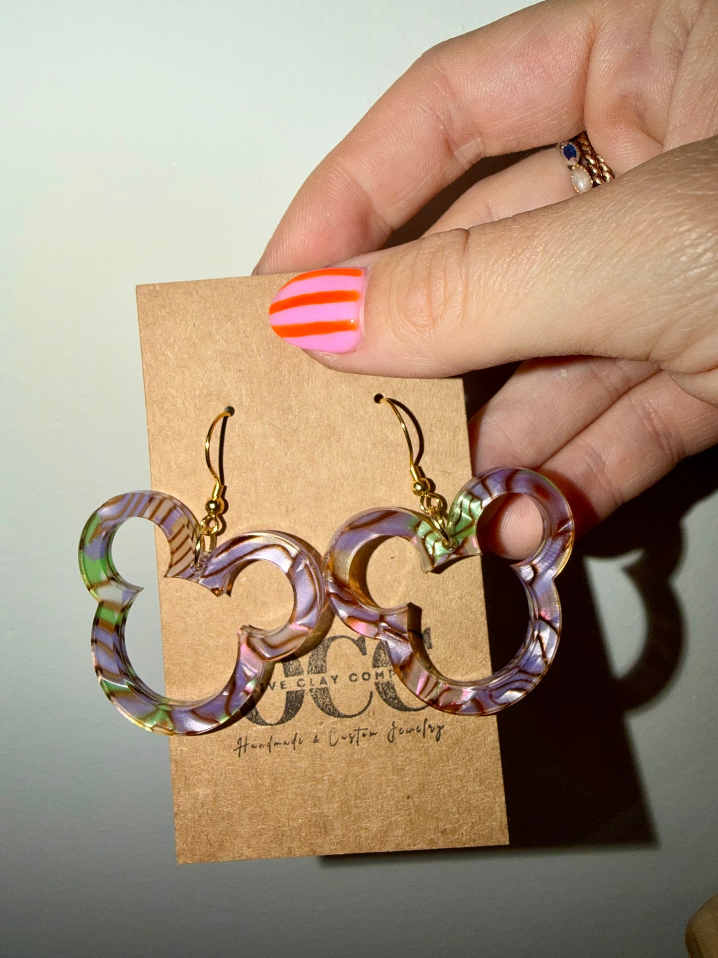 Mouse acrylic earrings