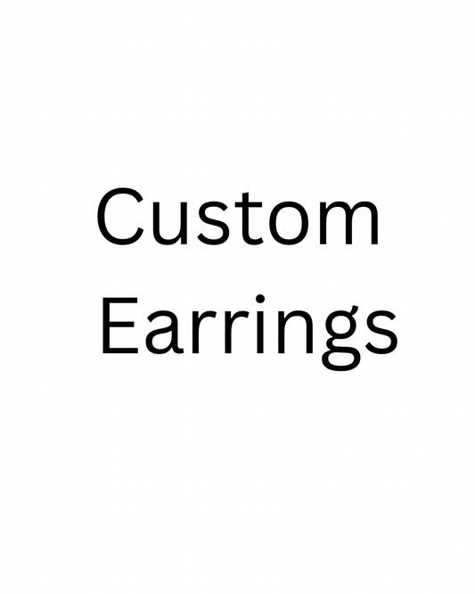 Custom earrings listing