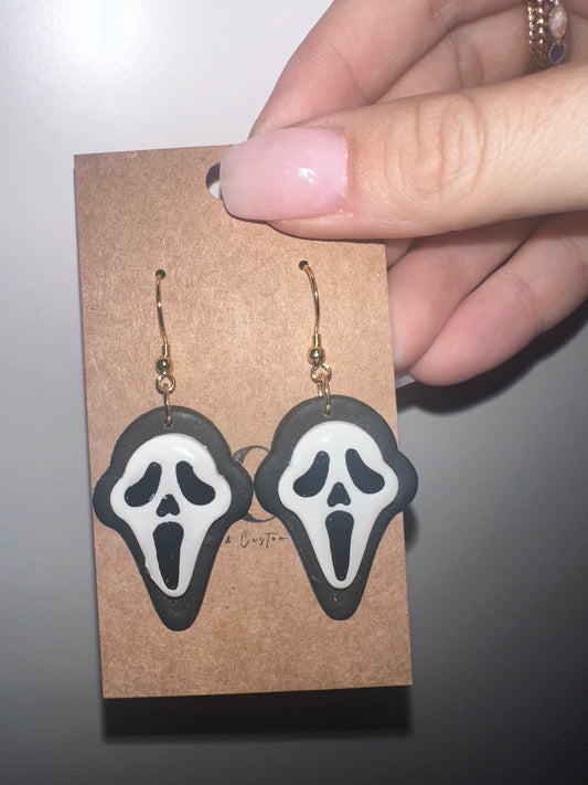 Scream dangle earrings