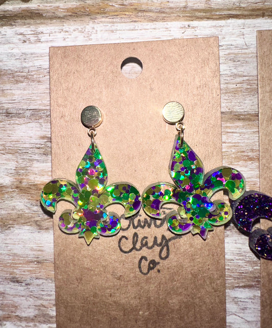 Medium fleur de lis earrings