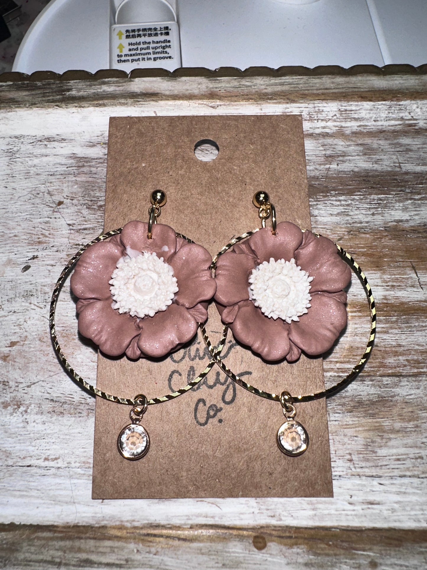 Poppy flower hoops