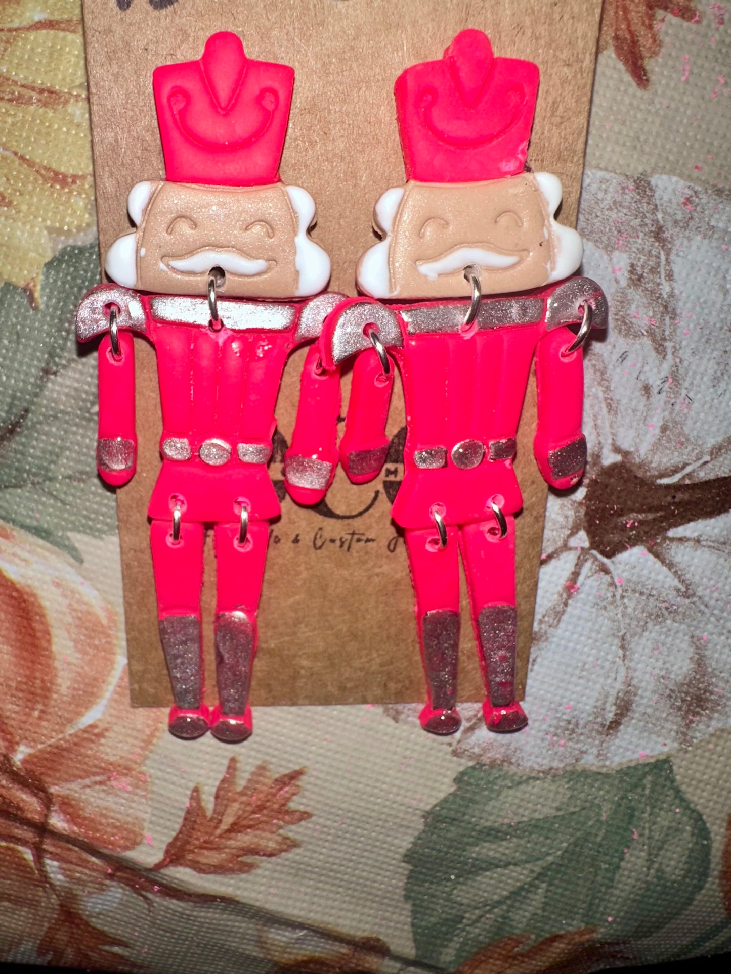 Large nutcracker earrings