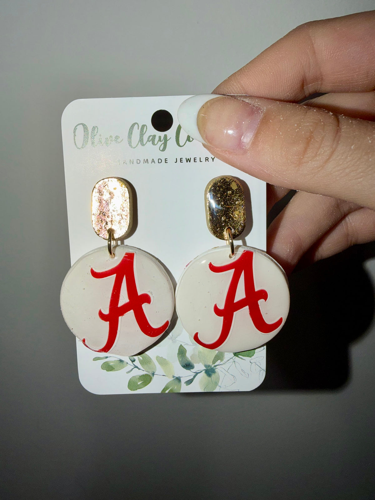 Alabama clay earrings