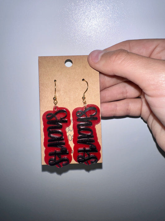 Sharks Acrylic Earrings