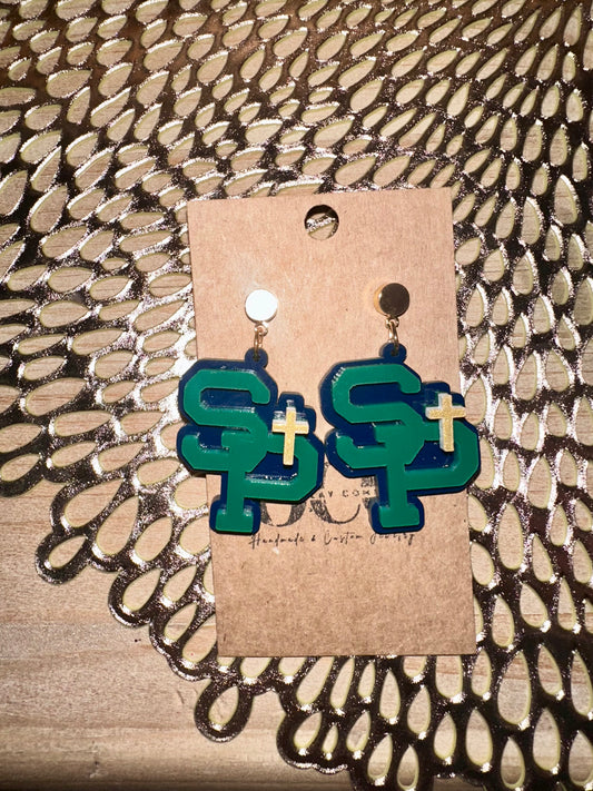 Saint Patrick’s Acrylic Earrings