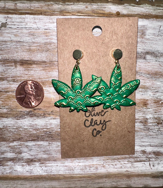 Leaf earrings