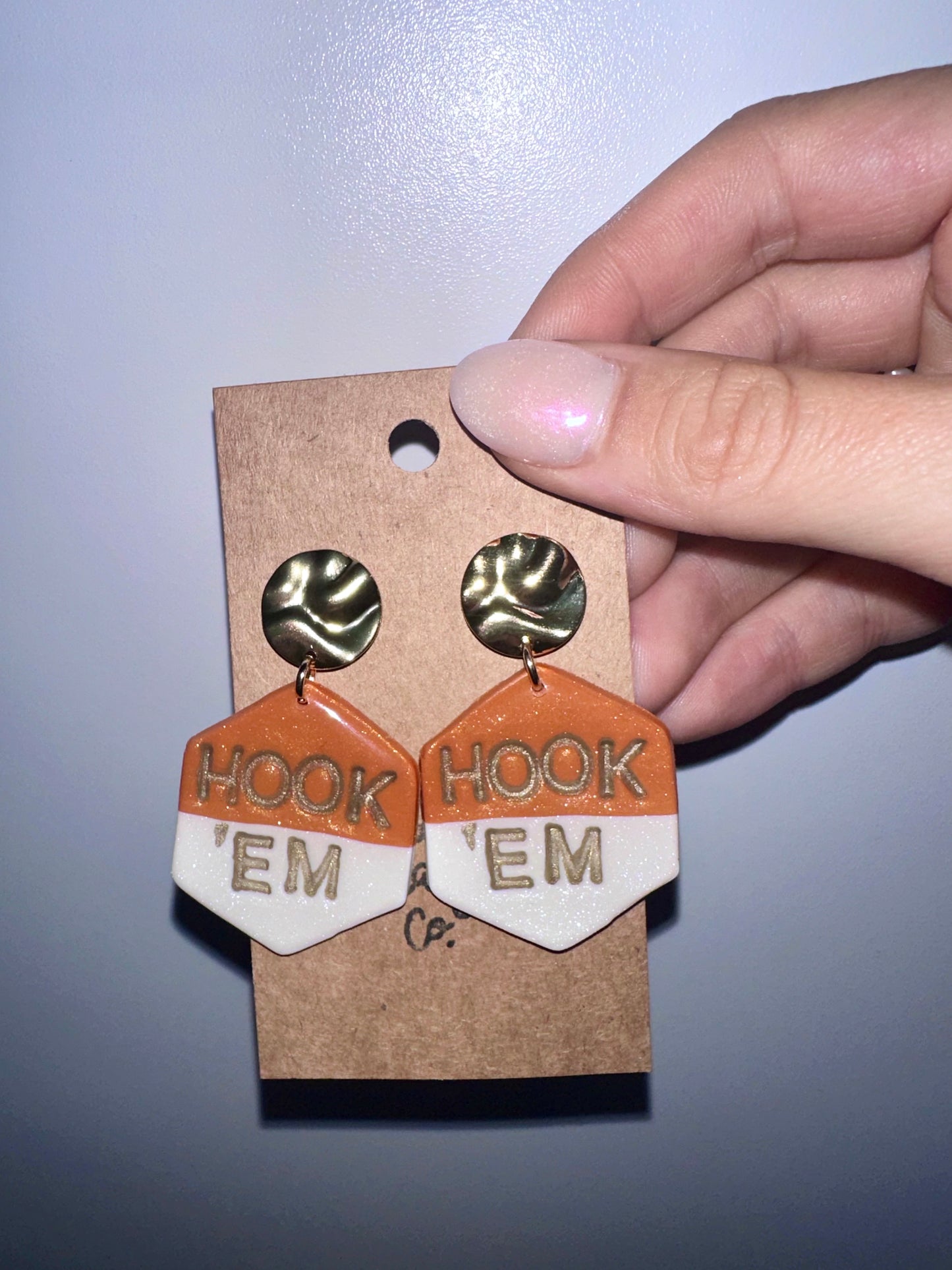 Texas Longhorns earrings