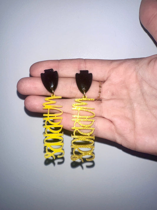 Warriors arrow earrings