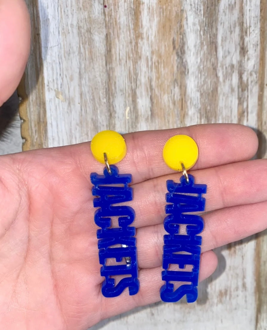 Jackets acrylic earrings