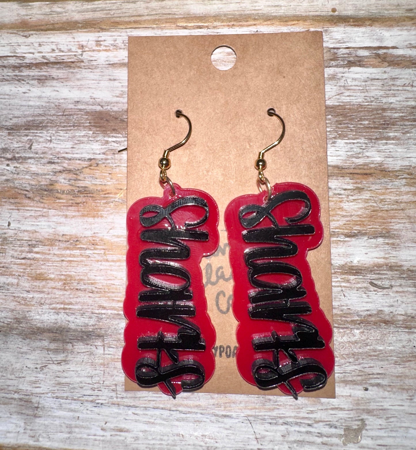 Sharks Acrylic Earrings